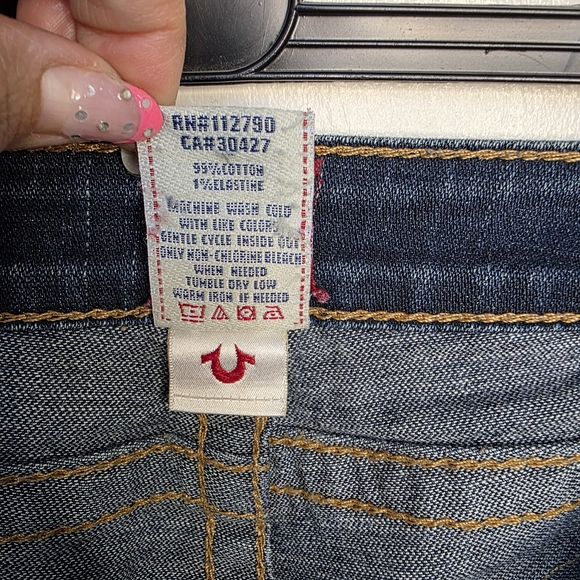*2 For $40* Vintage True Religion Becky Big T Low Rise Bootcut Jeans - Picture 9 of 14